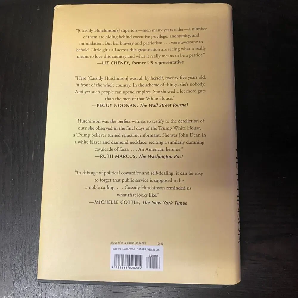 Enough by Cassidy Hutchinson (2023, Hardcover)